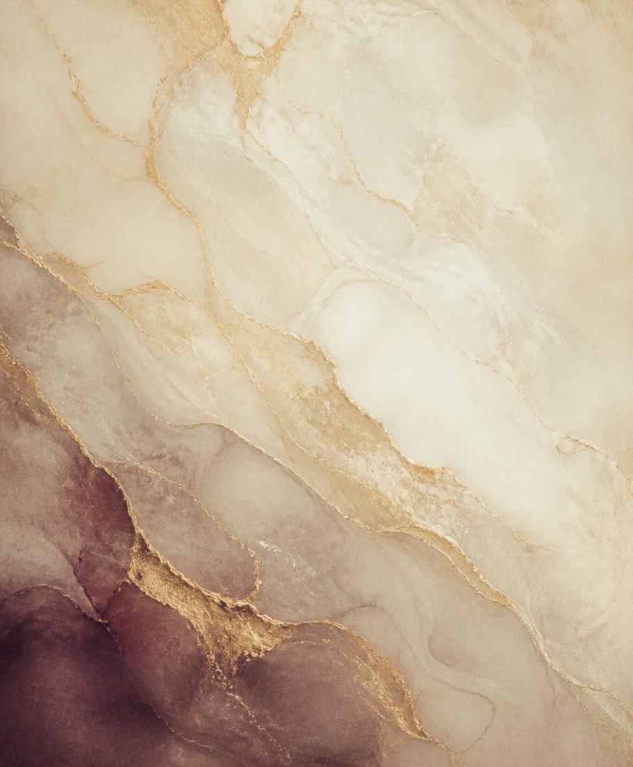 Editorial ivory and gold texture representing the Queen Wortham brand